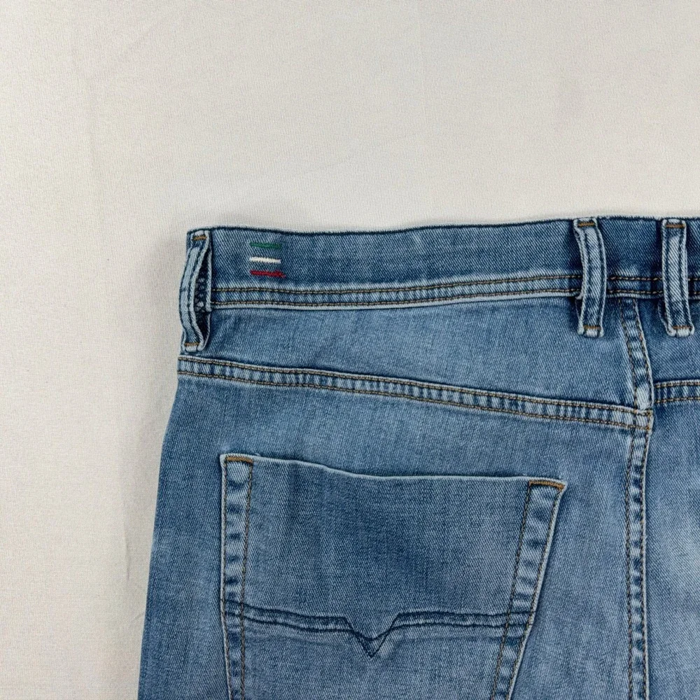 Diesel Tepphar Slim-Carrot Distressed Stretch‎ Blue Jeans Mens 34x32 Italy